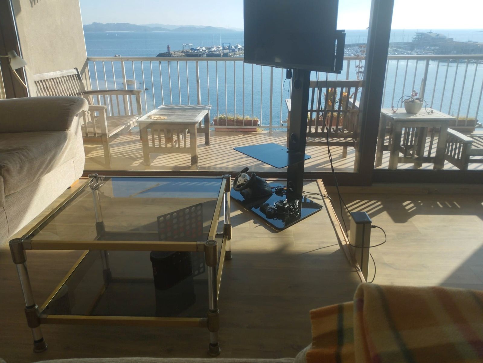 Living room of Flat to rent in Sanxenxo  with Furnished, Oven and Washing machine