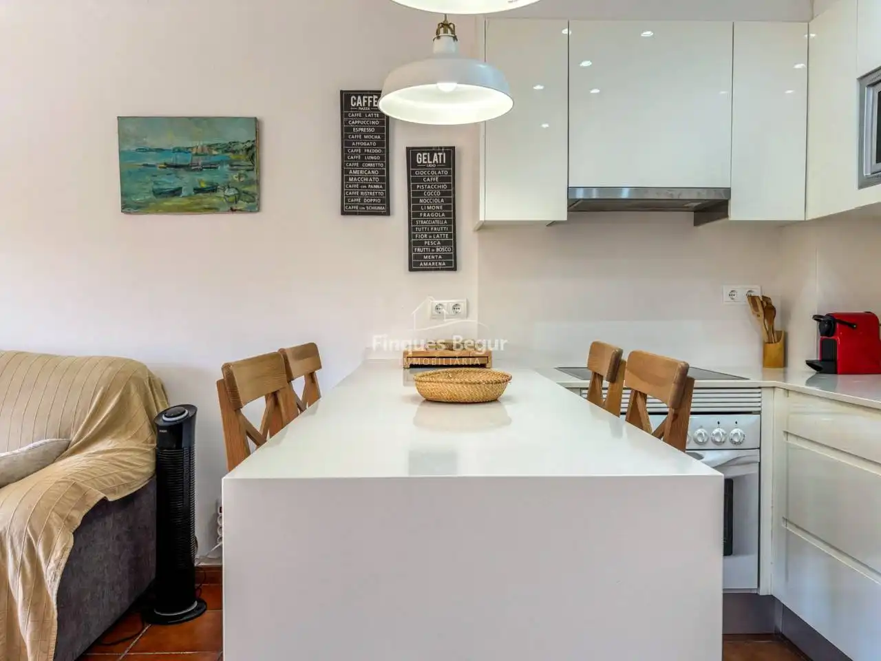 Kitchen of Apartments for sale in Begur  with Terrace, Furnished and Balcony