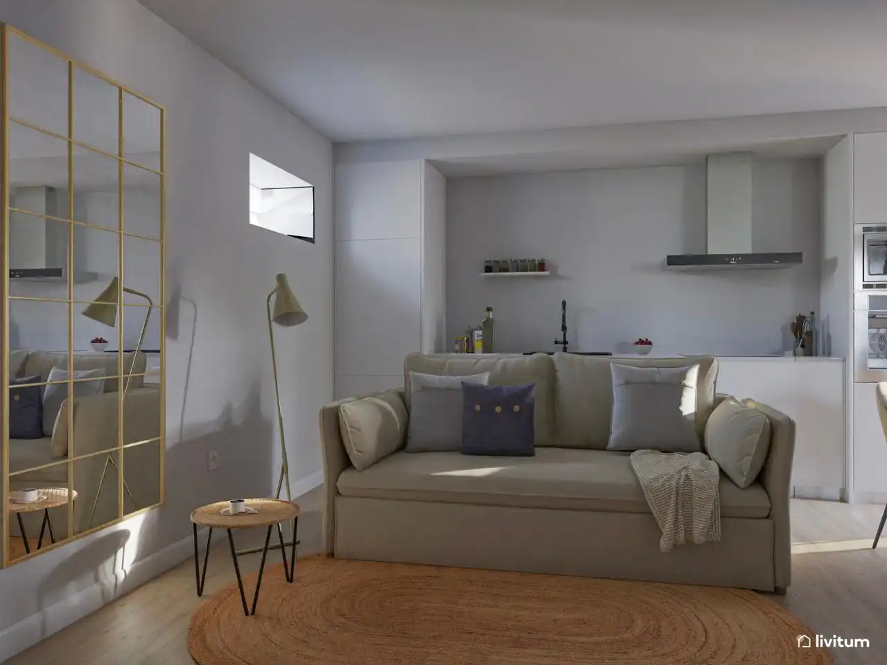 Sala de estar de Piso de alquiler en Cádiz con Aire acondicionado y Amueblado