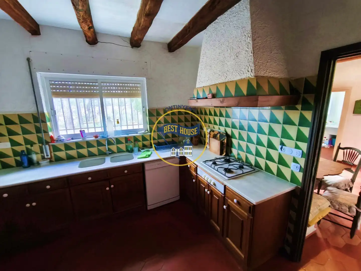 Cuina de Casa o xalet en venda en Fontanars dels Alforins amb Jardí privat, Piscina i Moblat