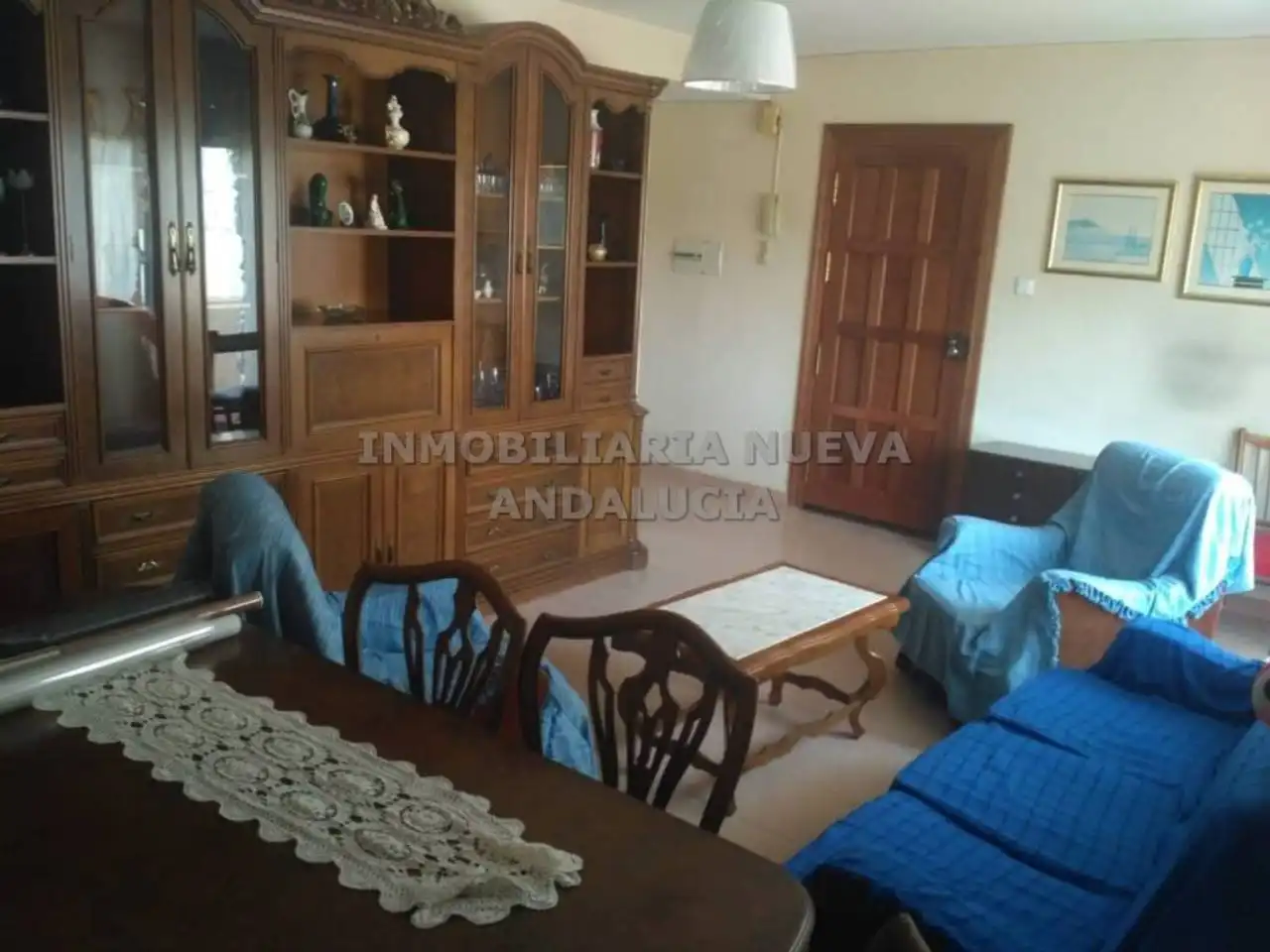 Sala de estar de Piso de alquiler en Almería con Aire acondicionado, Amueblado y Balcón