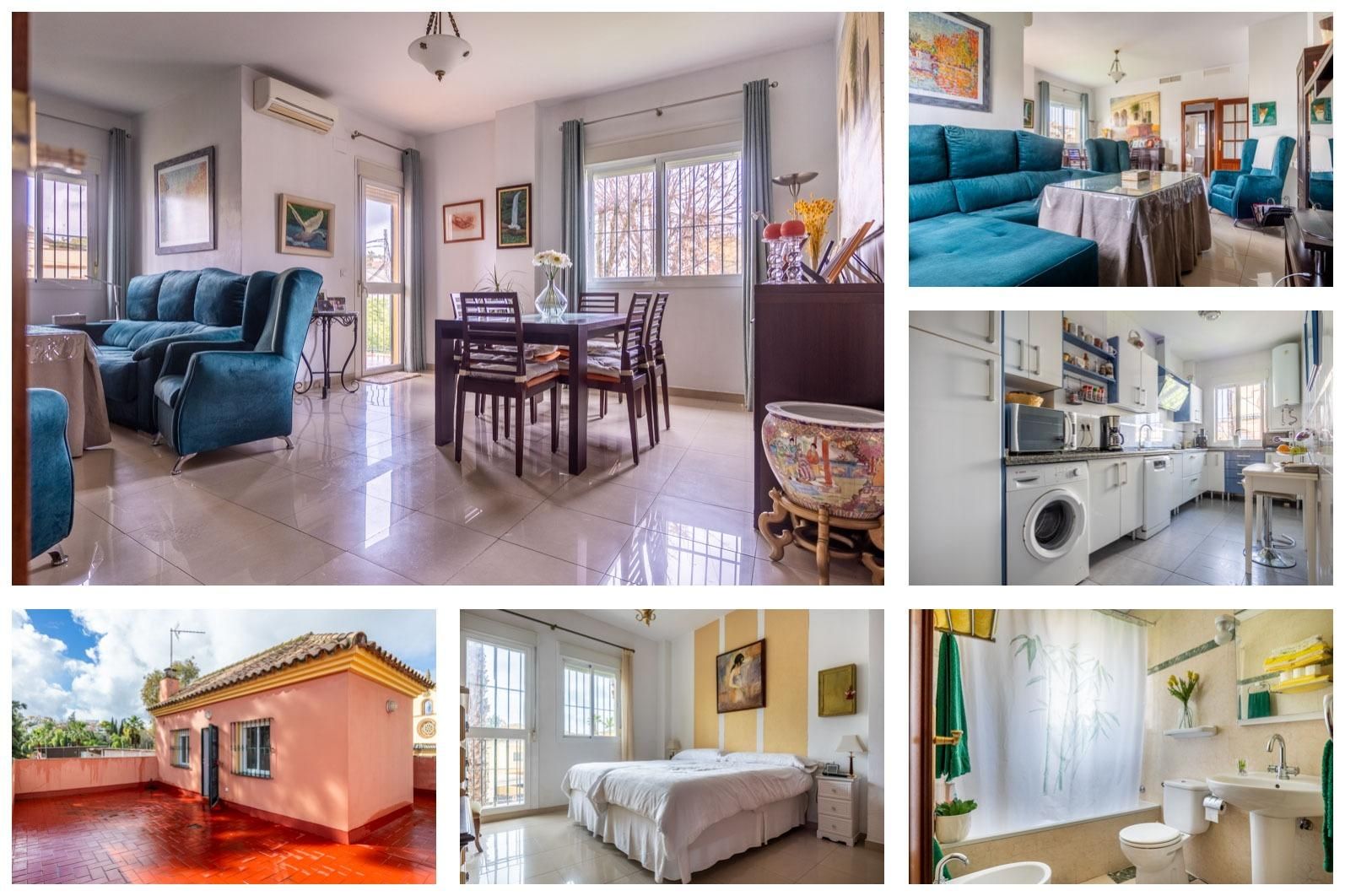 Exterior view of House or chalet for sale in San Juan de Aznalfarache  with Air Conditioner