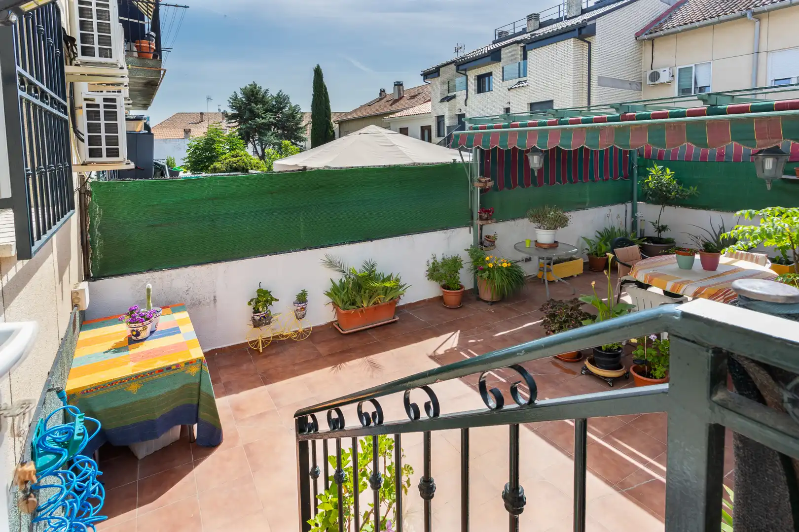 Terrace of Flat for sale in Brunete  with Air Conditioner, Heating and Private garden