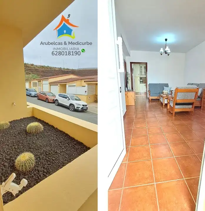 Außenansicht von Einfamilien-Reihenhaus zum Verkauf in Arucas mit Ofen, Mikrowelle und Balkon