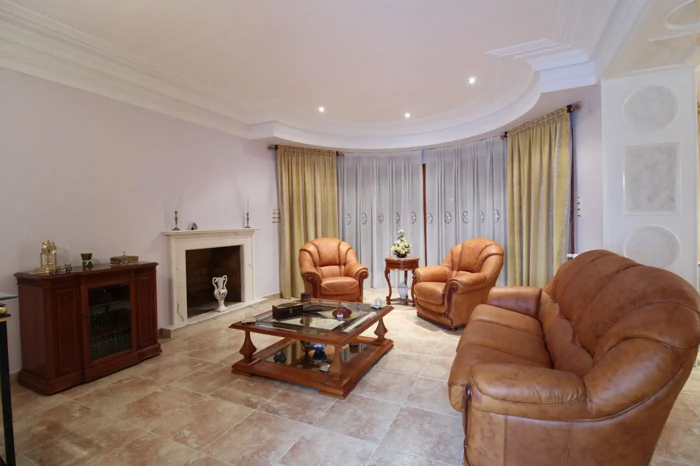 Sala d'estar de Casa o xalet en venda en Elche / Elx amb Jardí privat, Terrassa i Traster