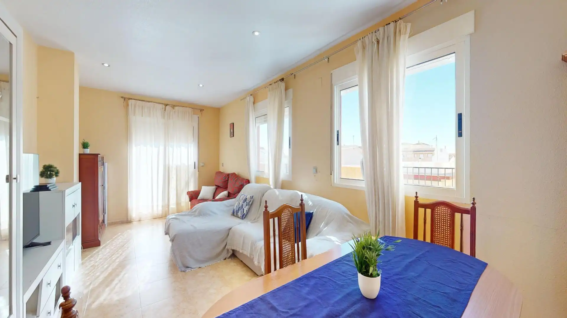 Sala d'estar de Àtic en venda en Pilar de la Horadada amb Terrassa, Traster i Moblat
