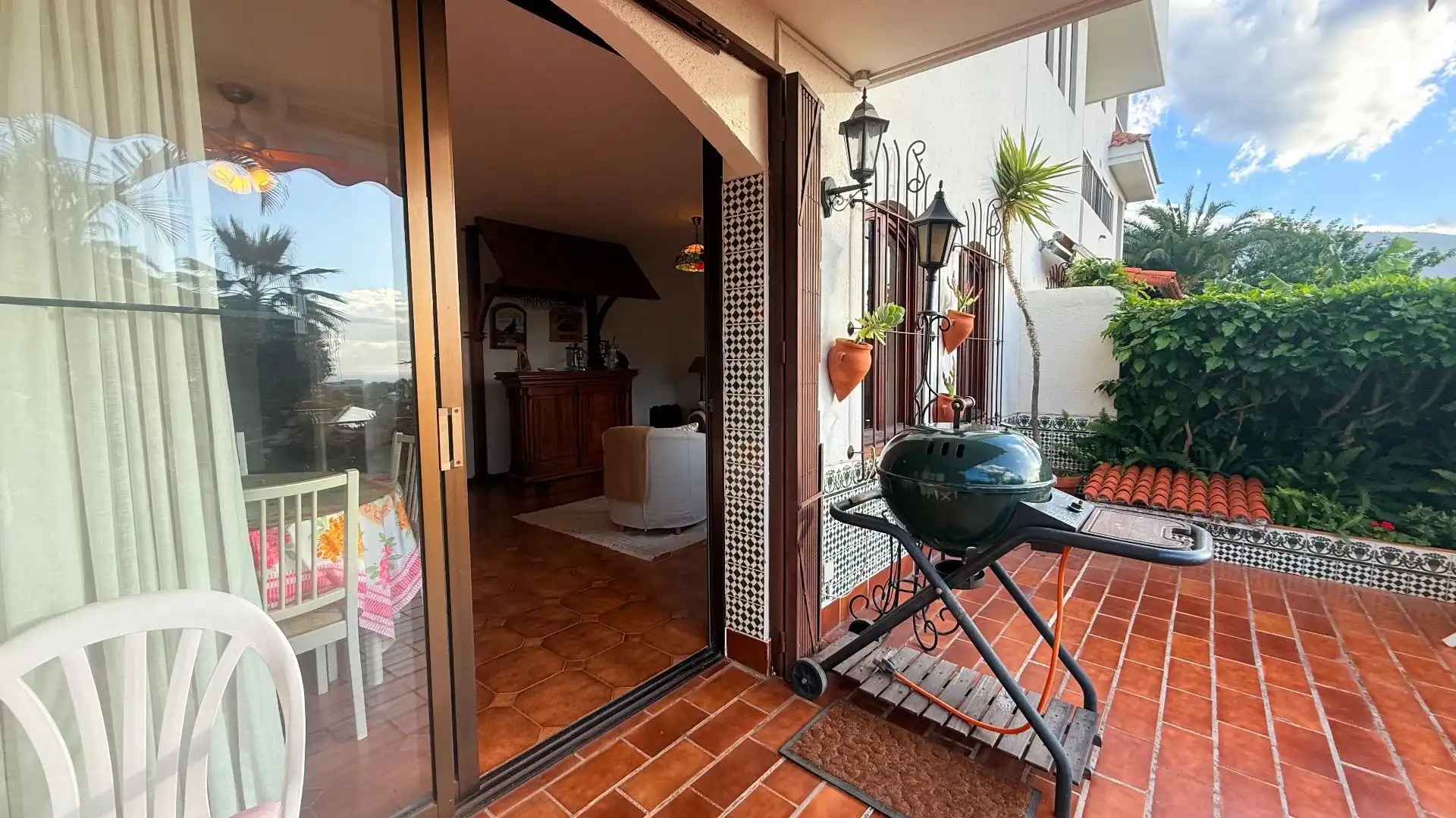 Terraza de Apartamento en venta en Puerto de la Cruz con Jardín privado, Trastero y Amueblado