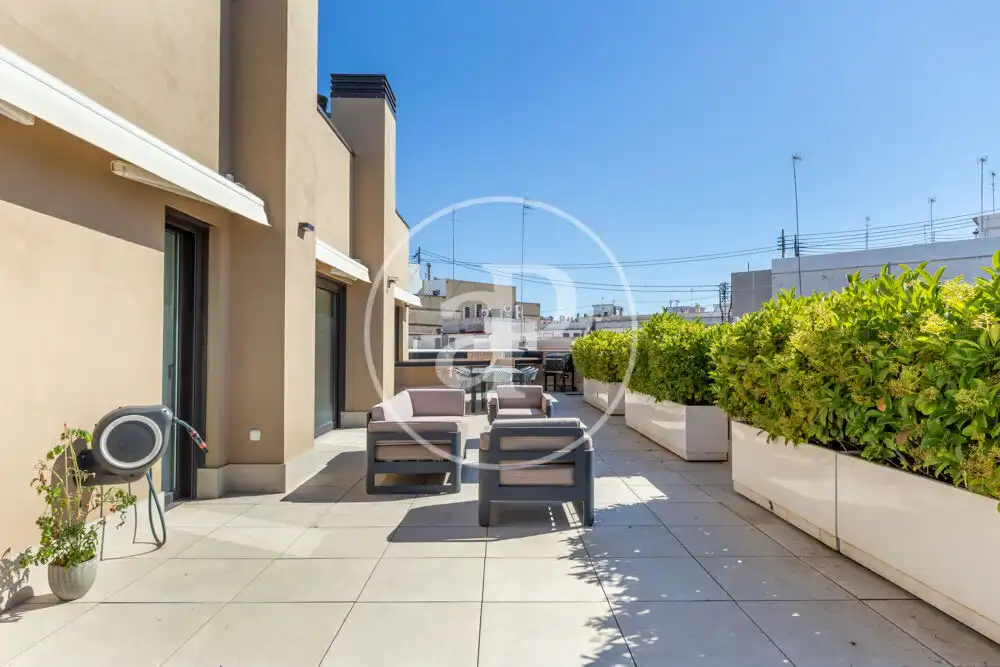 Terrace of Attic for rent in Valencia  with Air Conditioner, Heating and Terrace