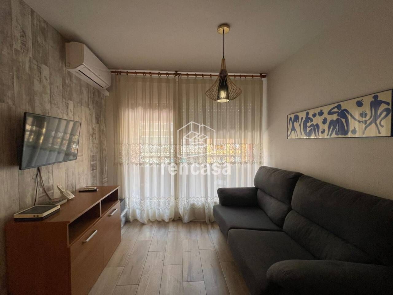 Sala d'estar de Pis de lloguer en  Lleida Capital amb Calefacció, Moblat i Balcó