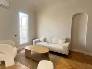 Wohnzimmer von Dachboden zum Verkauf in Madrid mit Klimaanlage, Heizung und Terrasse