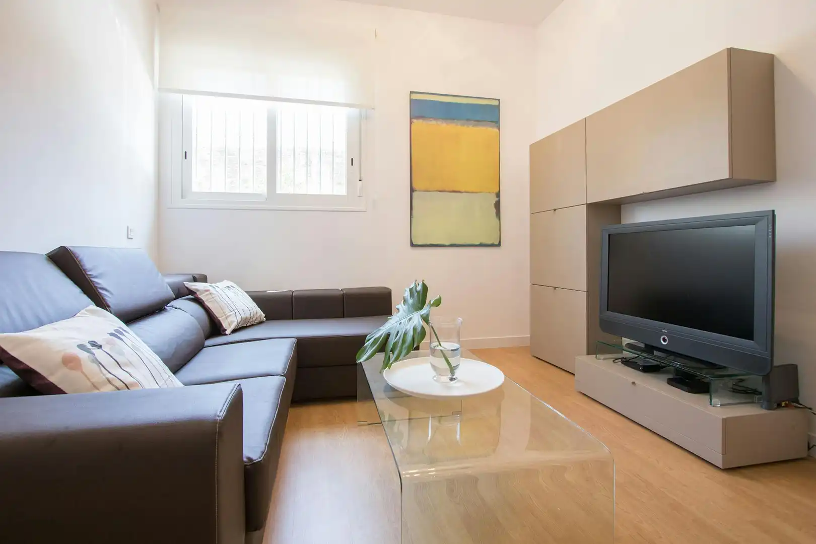 Sala de estar de Piso de alquiler en Sevilla con Aire acondicionado, Calefacción y Jardín privado
