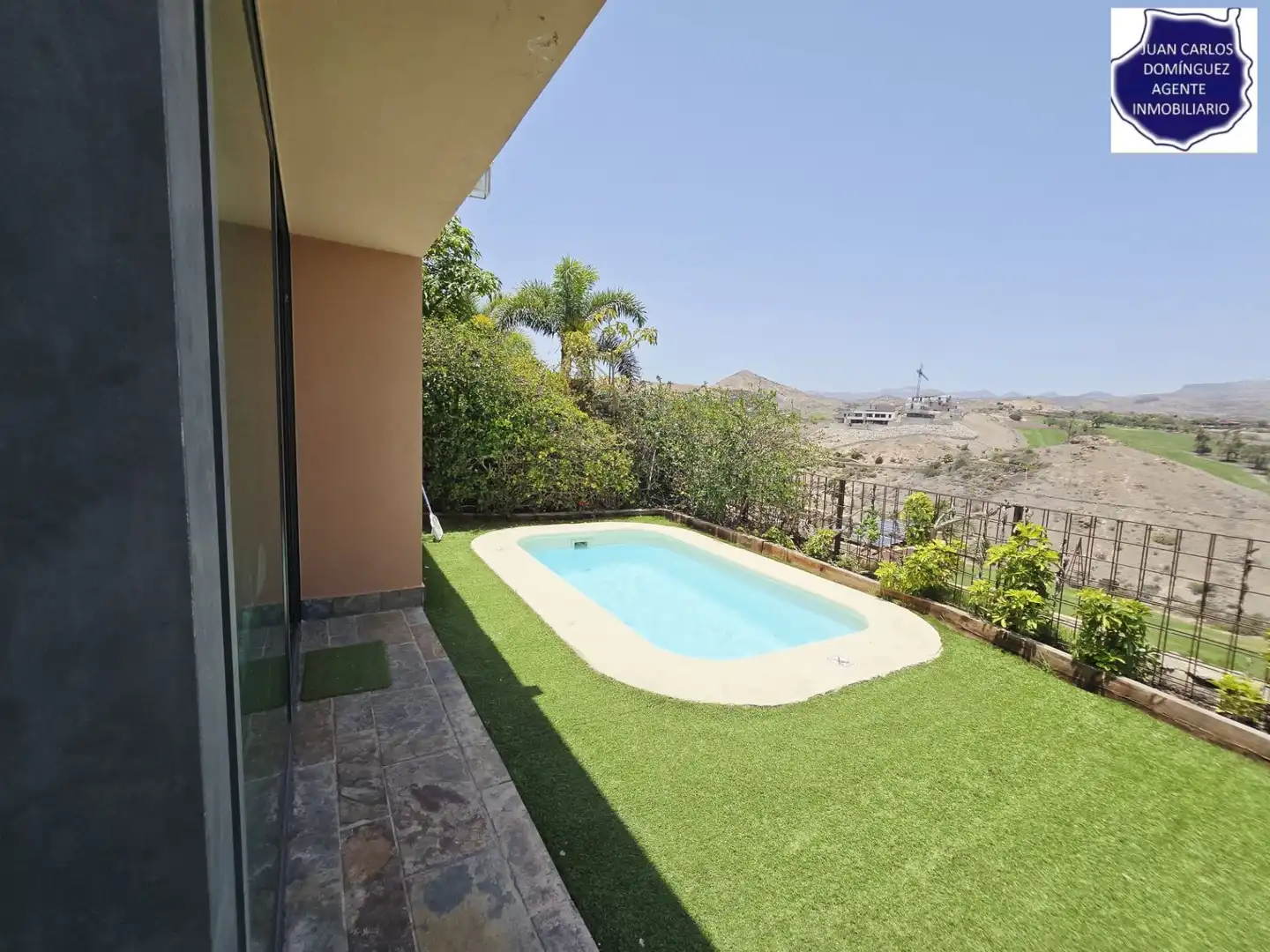 Schwimmbecken von Haus oder Chalet zum Verkauf in San Bartolomé de Tirajana mit Klimaanlage, Privatgarten und Terrasse