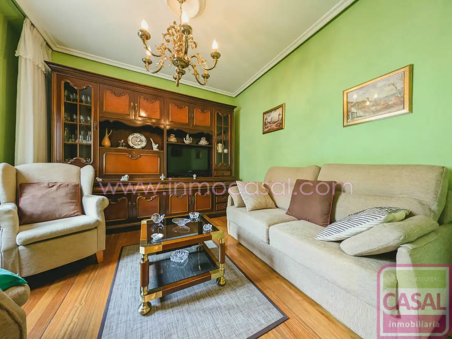 Living room of Flat for sale in Mieres (Asturias)  with Heating, Storage room and Furnished