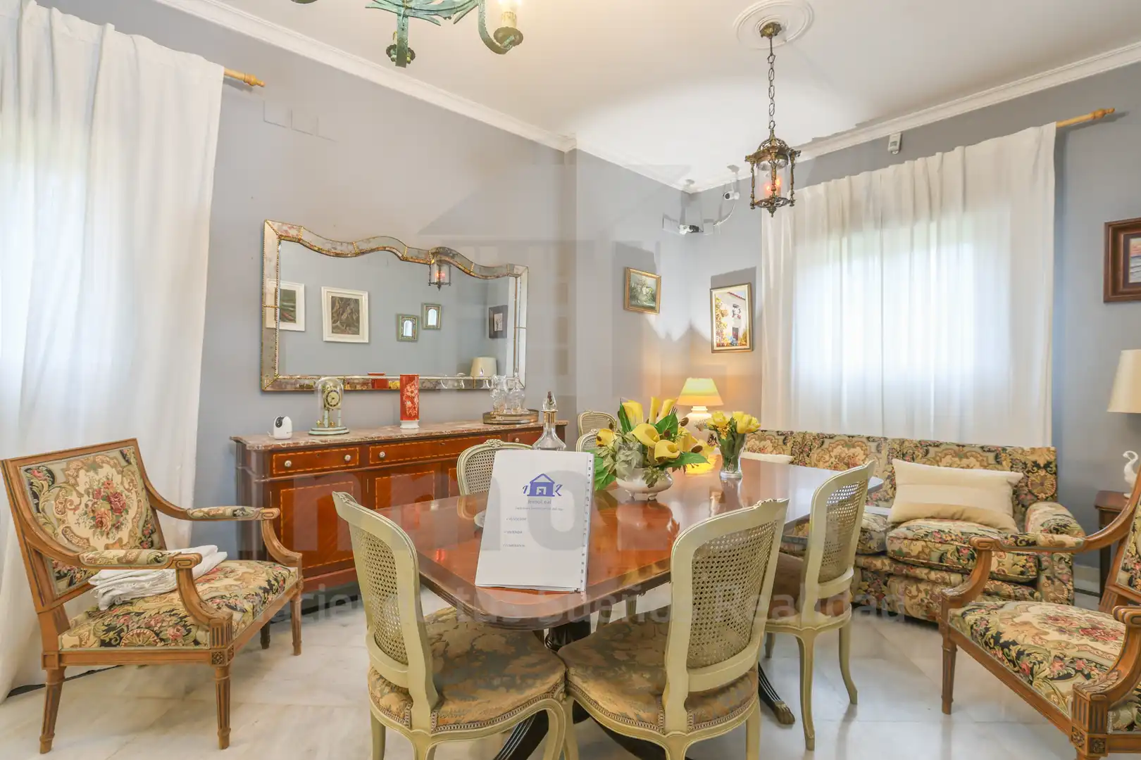 Dining room of Houses for sale in Espartinas  with Air Conditioner, Heating and Private garden