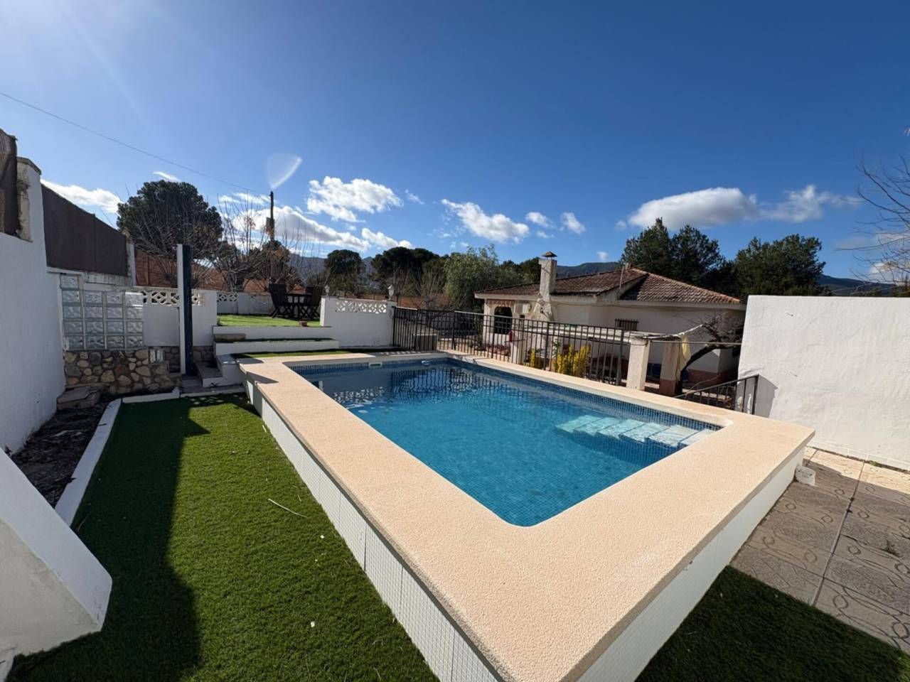 Piscina de Casa o xalet en venda en Tibi amb Aire condicionat, Jardí privat i Terrassa