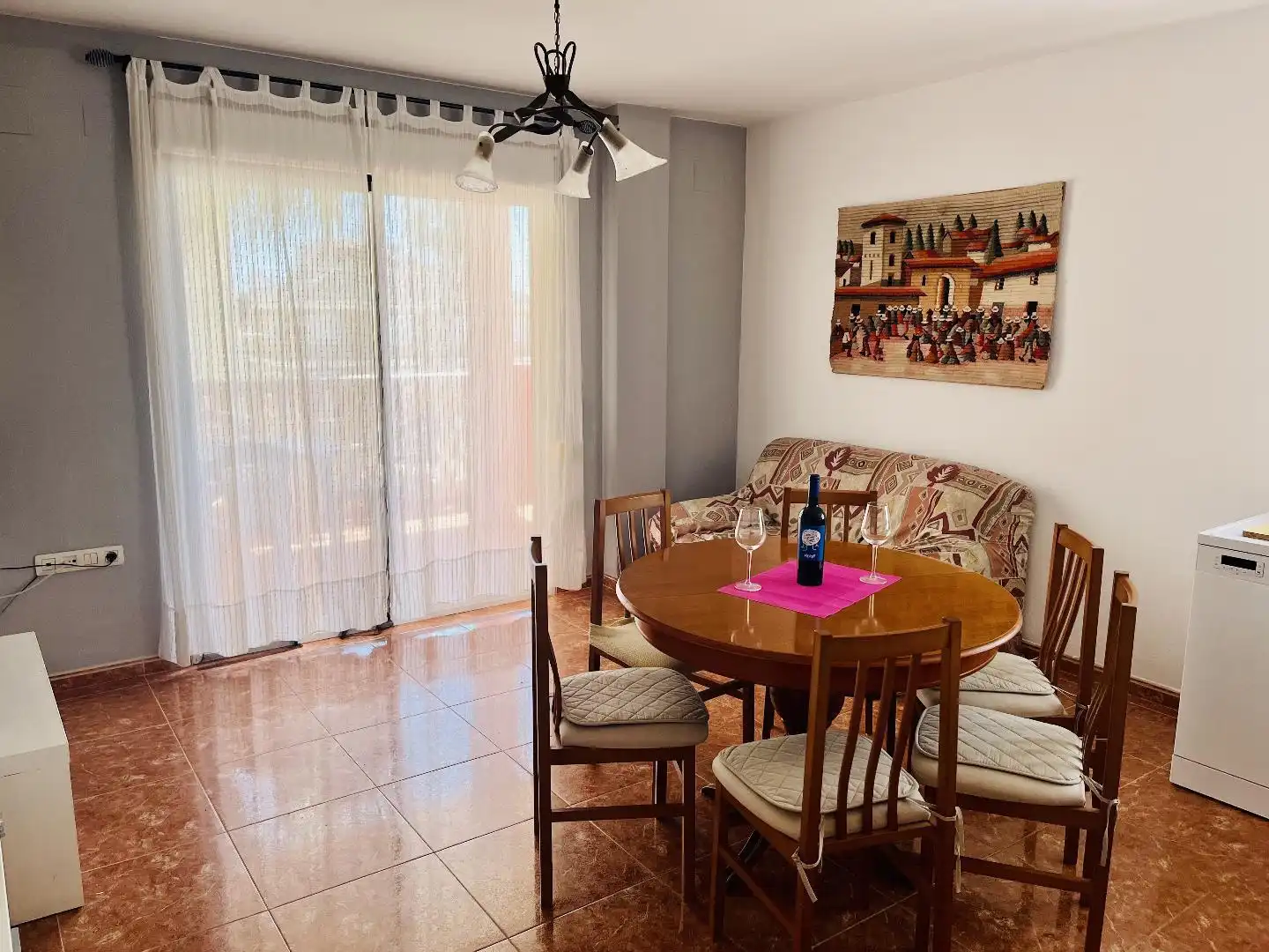 Dining room of Flat for rent in Chilches / Xilxes  with Terrace, Storage room and Furnished
