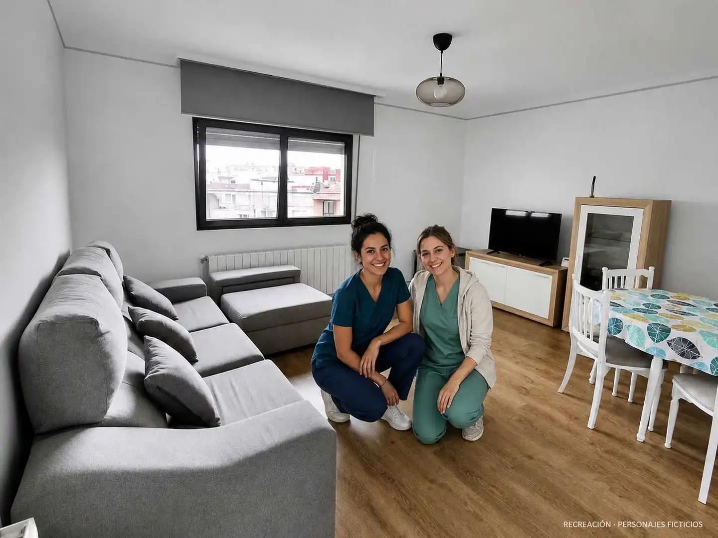 Living room of Flat for rent in Cuatro Caminos