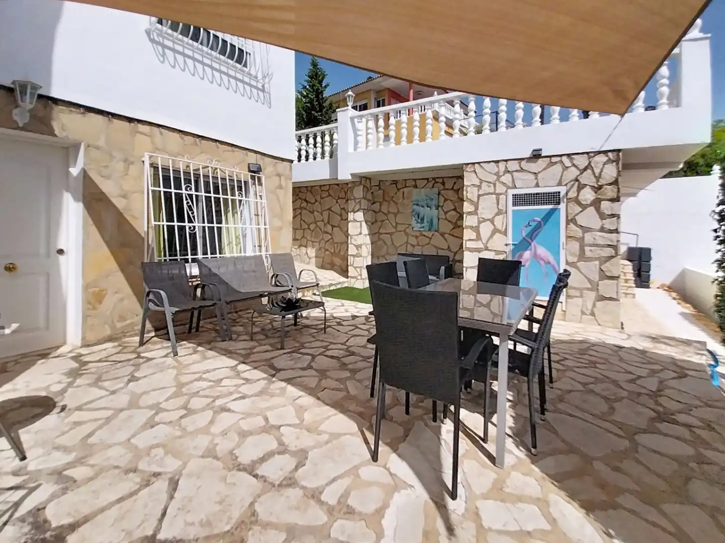 Terrassa de Casa o xalet en venda en La Nucia amb Aire condicionat, Jardí privat i Terrassa
