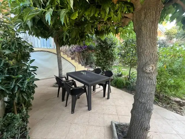 Terraza de Apartamento de alquiler en Castell d'Aro, Platja d'Aro i s'Agaró con Aire acondicionado, Jardín privado y Terraza