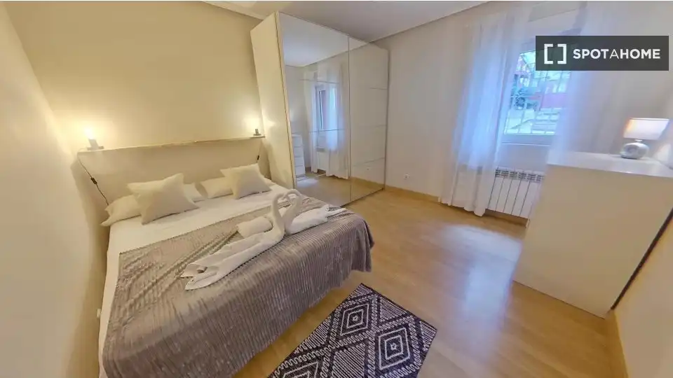 Habitación de Piso de alquiler en Madrid con Aire acondicionado, Calefacción y Amueblado