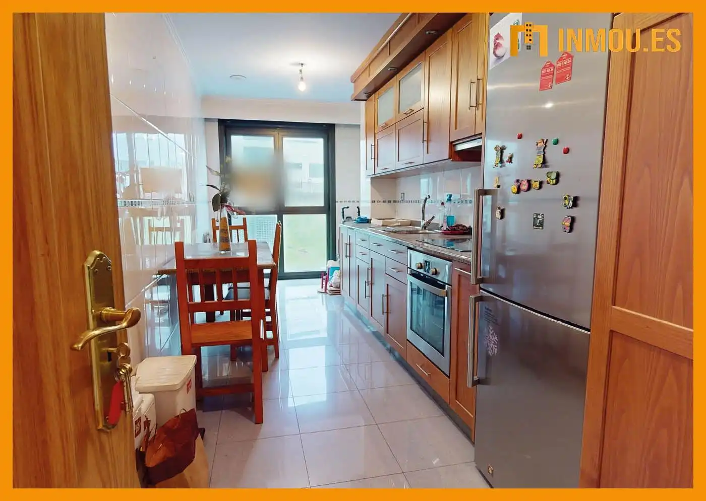 Küche von Wohnung zum Verkauf in Ourense Capital  mit Heizung, Parkett und Terrasse