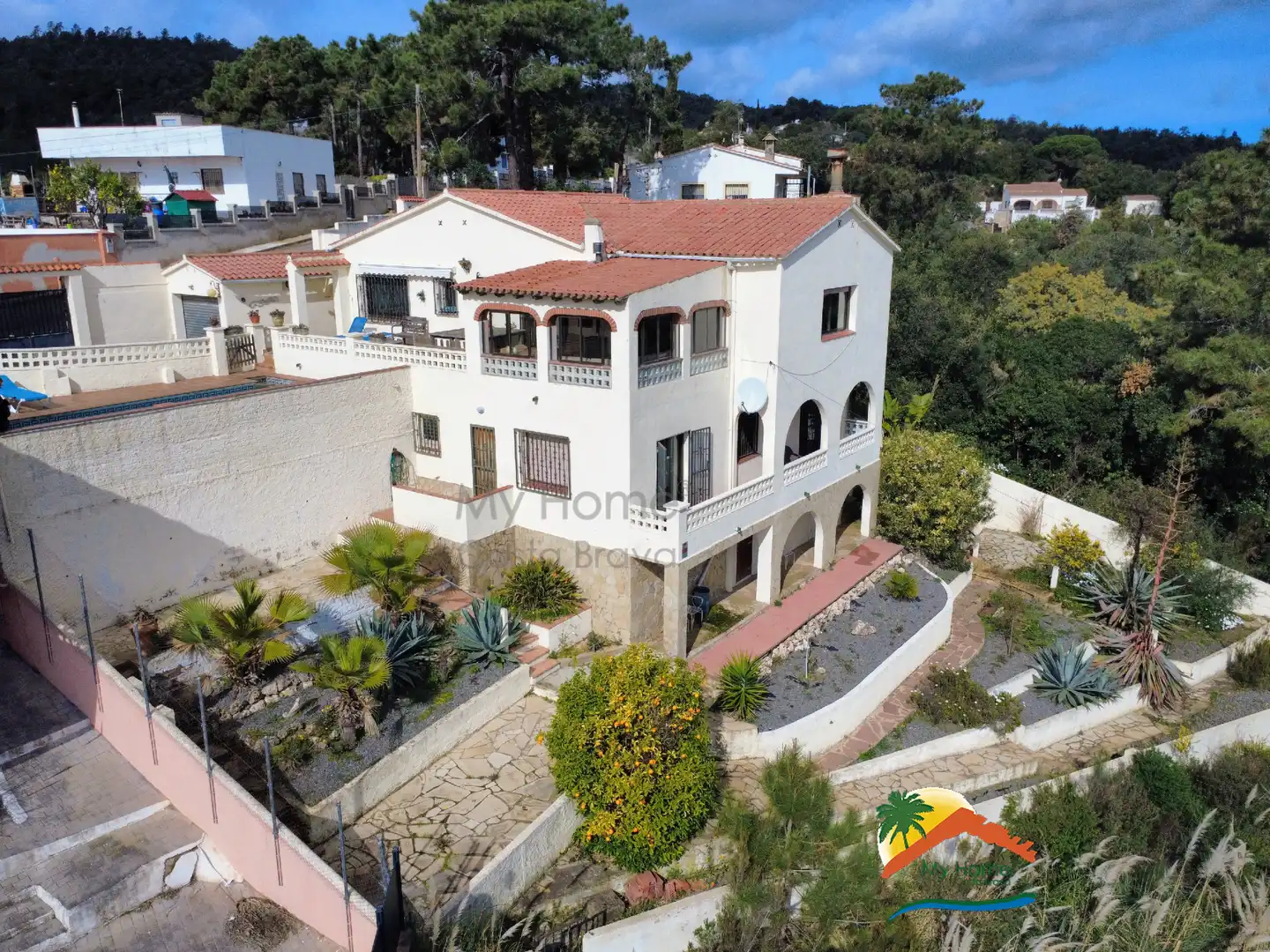 Vista exterior de Casa o chalet en venta en Lloret de Mar con Aire acondicionado, Calefacción y Jardín privado