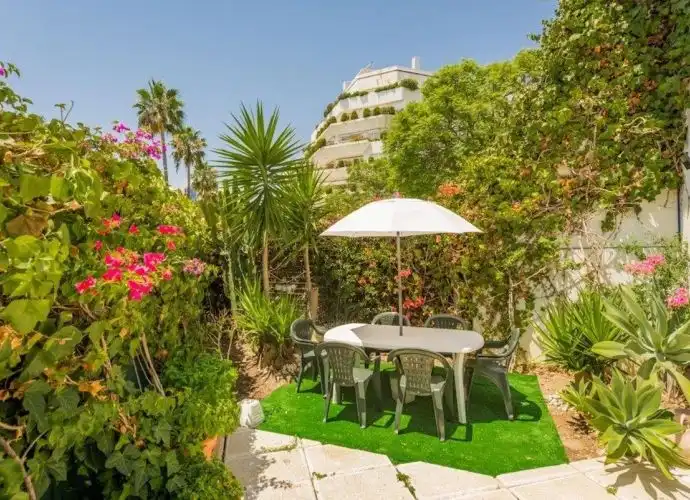 Garten von Maisonette zum Verkauf in Marbella mit Klimaanlage, Terrasse und Abstellraum