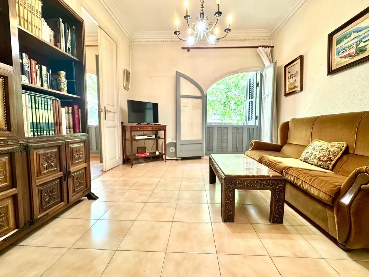 Sala de estar de Piso en venta en Barcelona