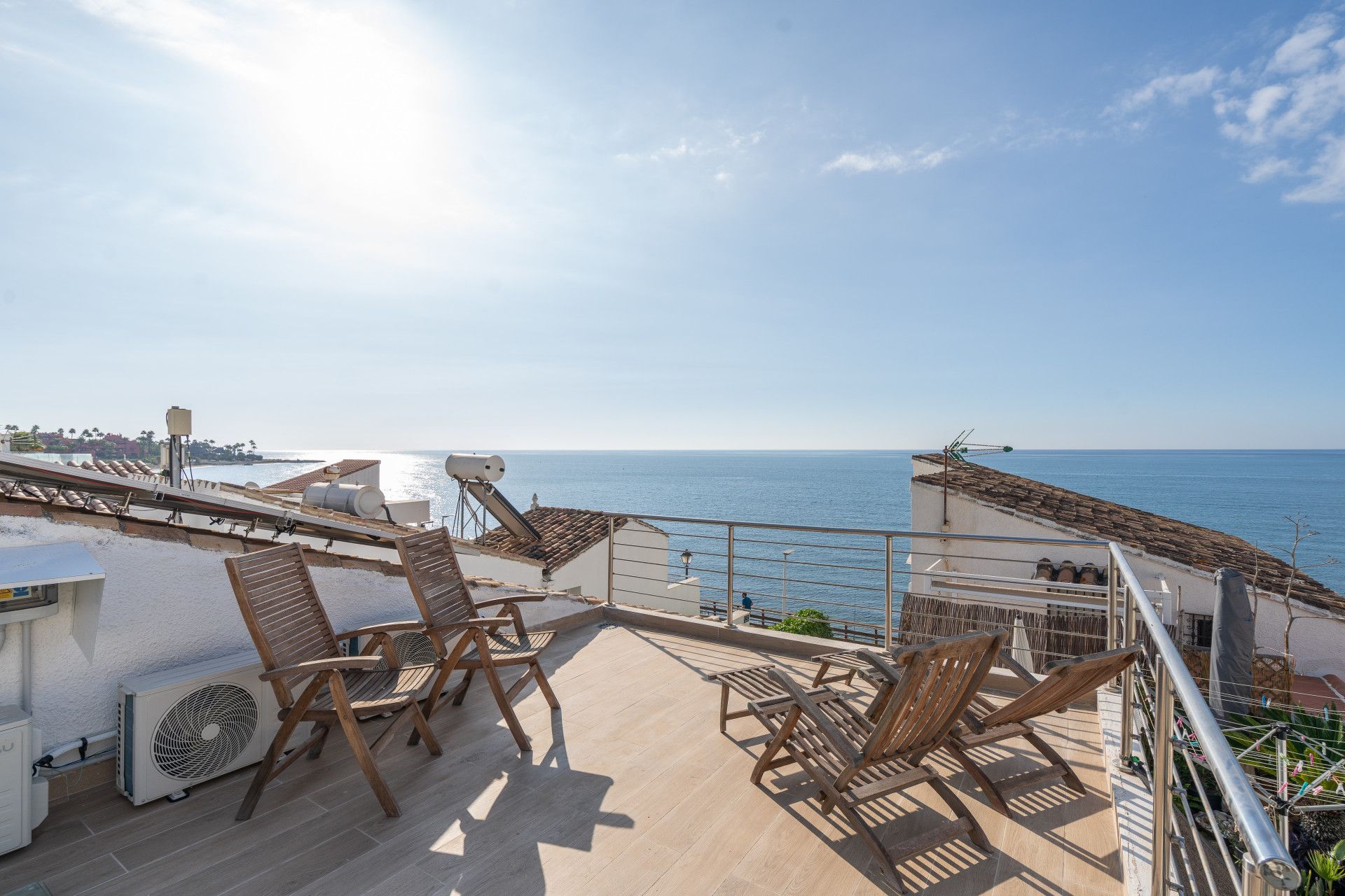 Terrace of Single-family semi-detached for sale in Estepona  with Air Conditioner, Terrace and Furnished