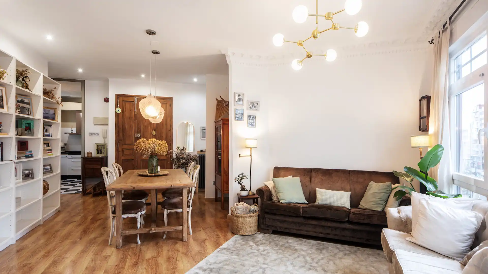 Sala de estar de Piso en venta en A Coruña Capital  con Calefacción, Amueblado y Horno