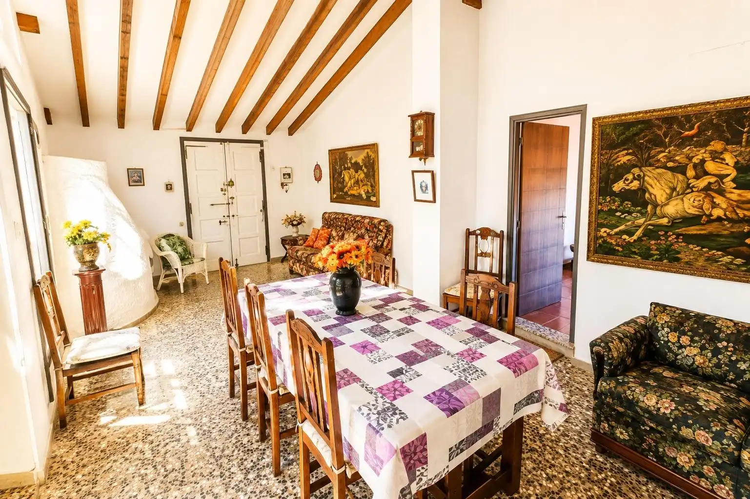 Dining room of Houses for sale in Fuente Álamo de Murcia  with Air Conditioner, Private garden and Terrace