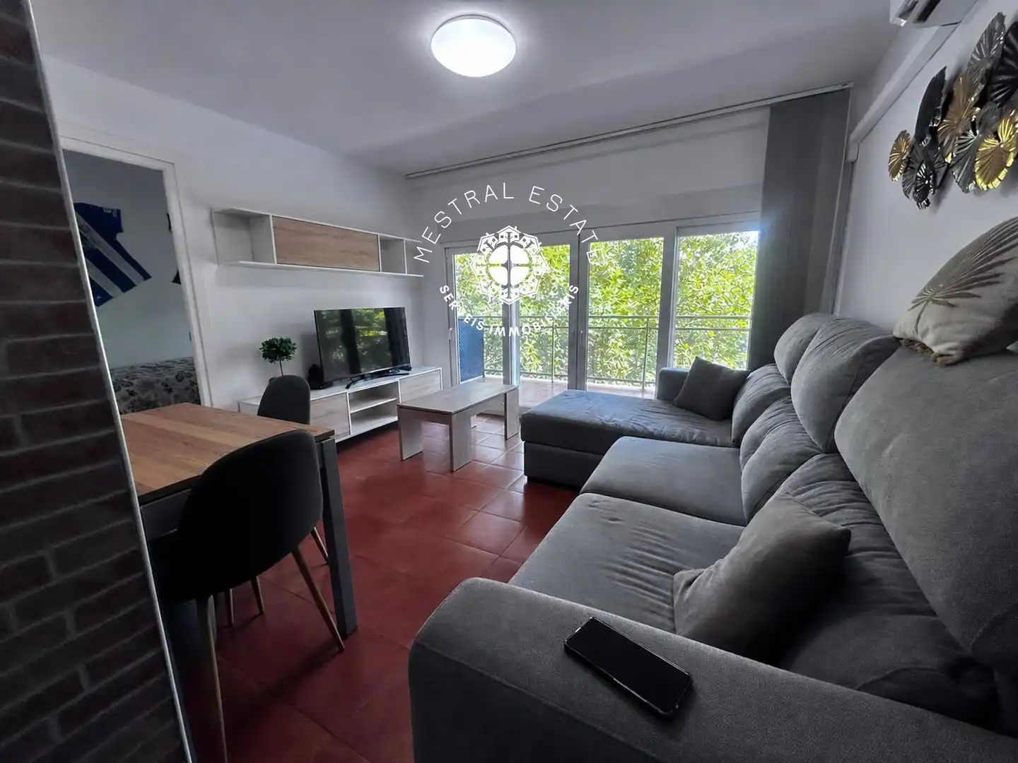 Wohnzimmer von Wohnung zum Verkauf in Salou mit Klimaanlage, Heizung und Terrasse
