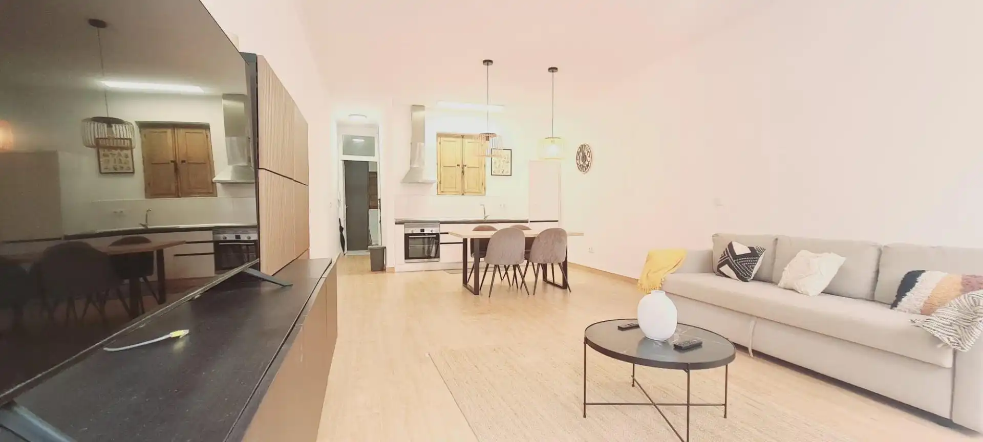 Sala de estar de Piso de alquiler en Cartagena con Jardín privado, Amueblado y Balcón