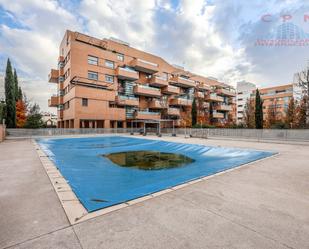 Swimming pool of Flat to rent in  Madrid Capital  with Air Conditioner, Heating and Parquet flooring