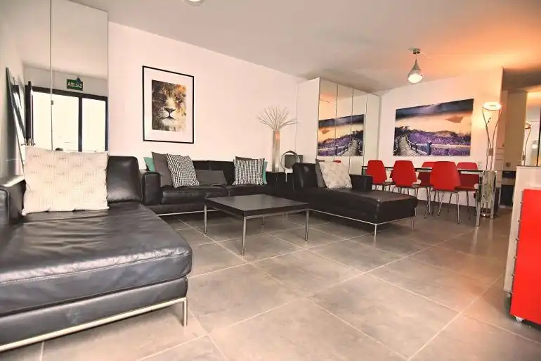 Sala de estar de Casa o chalet en venta en San Bartolomé de Tirajana con Aire acondicionado, Terraza y Amueblado