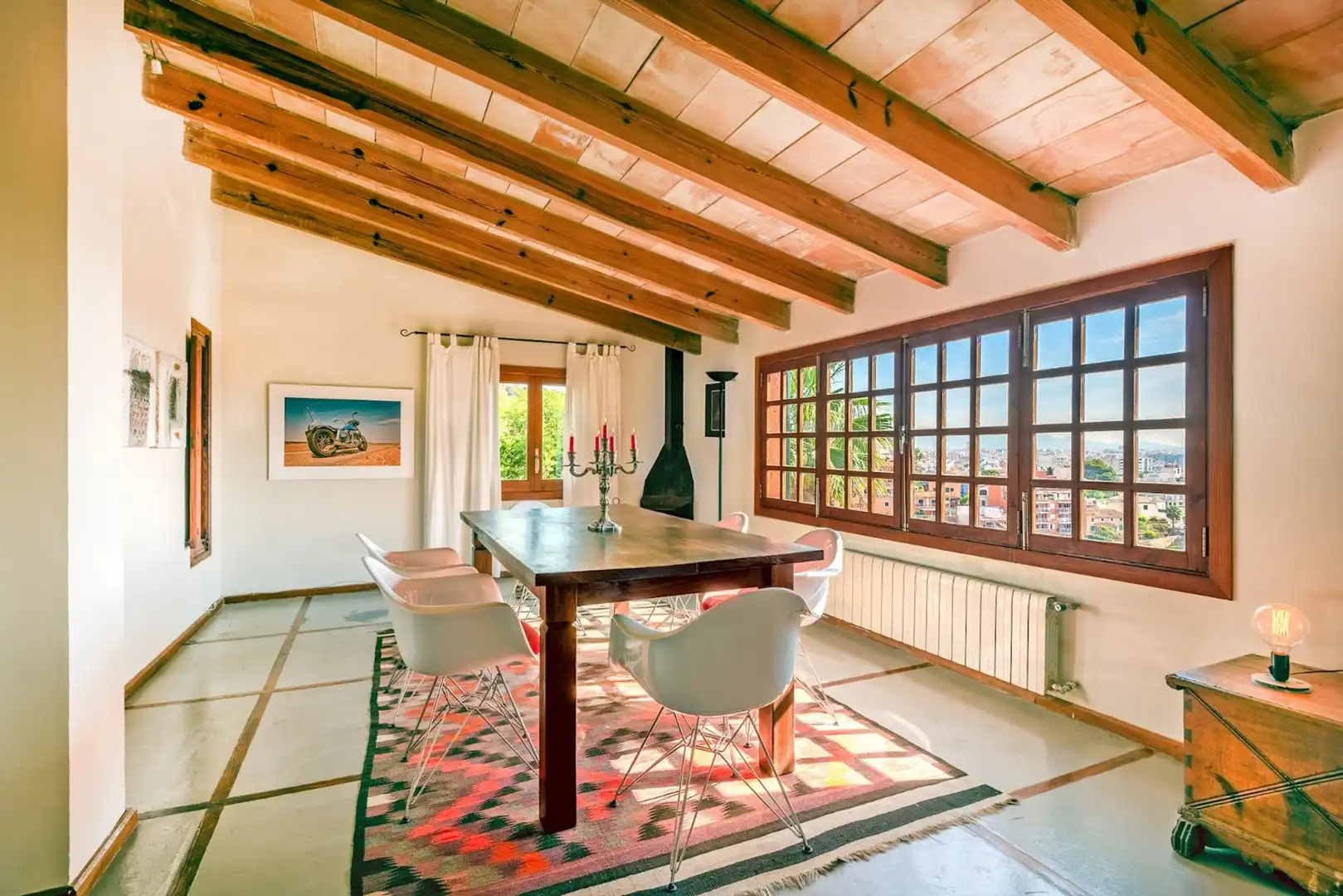 Menjador de Apartament de lloguer en  Palma de Mallorca amb Terrassa