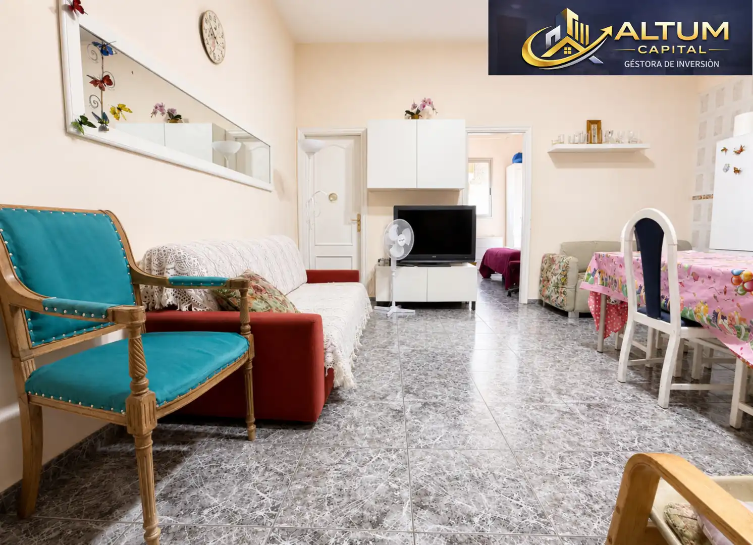 Living room of Flat for sale in Arona  with Furnished, Washing machine and Microwave