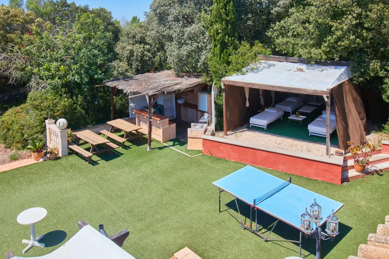 Terraza de Finca rústica en venta en Llucmajor con Aire acondicionado, Jardín privado y Terraza