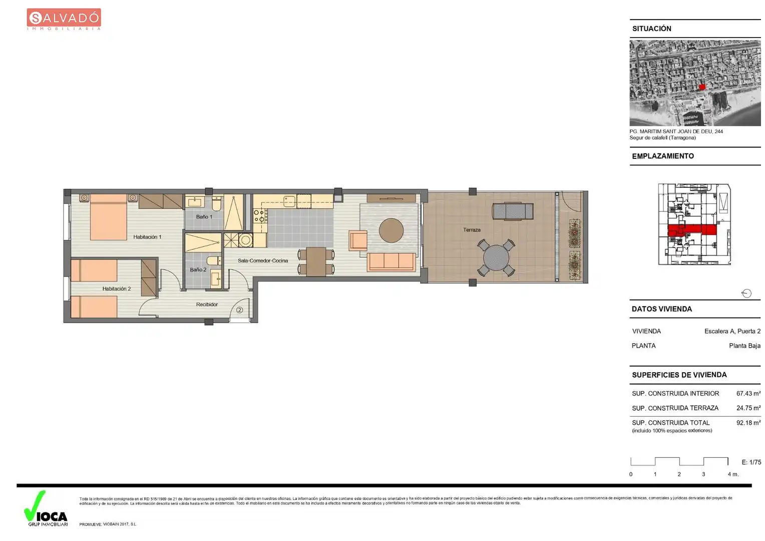 Flat for sale in Calafell  with Air Conditioner, Heating and Terrace