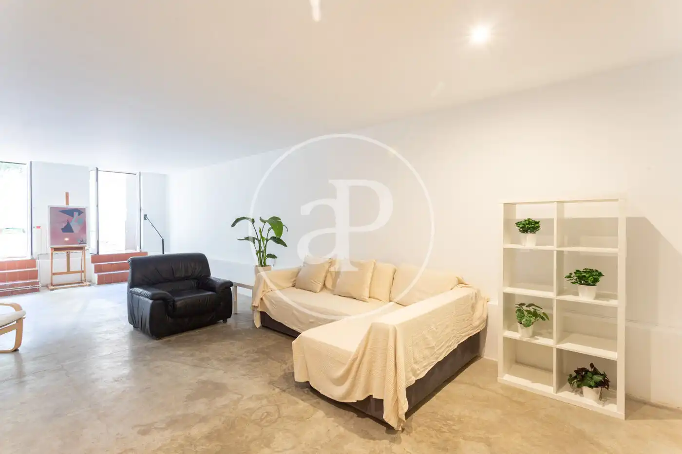 Sala de estar de Piso en venta en Barcelona con Calefacción y Jardín privado
