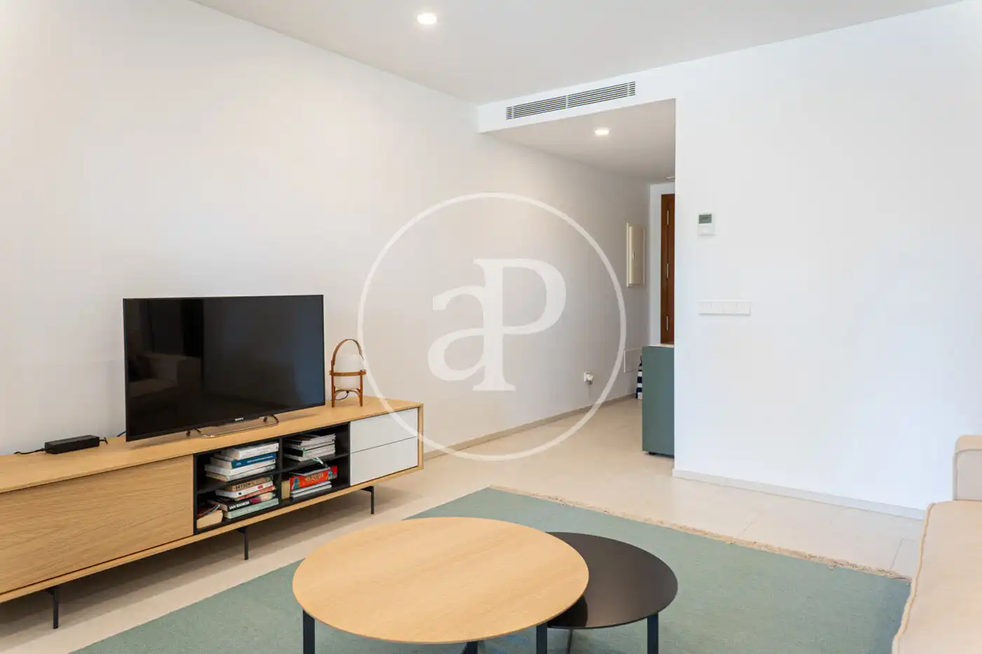 Wohnzimmer von Wohnung zur Miete in Pollença mit Klimaanlage, Heizung und Terrasse