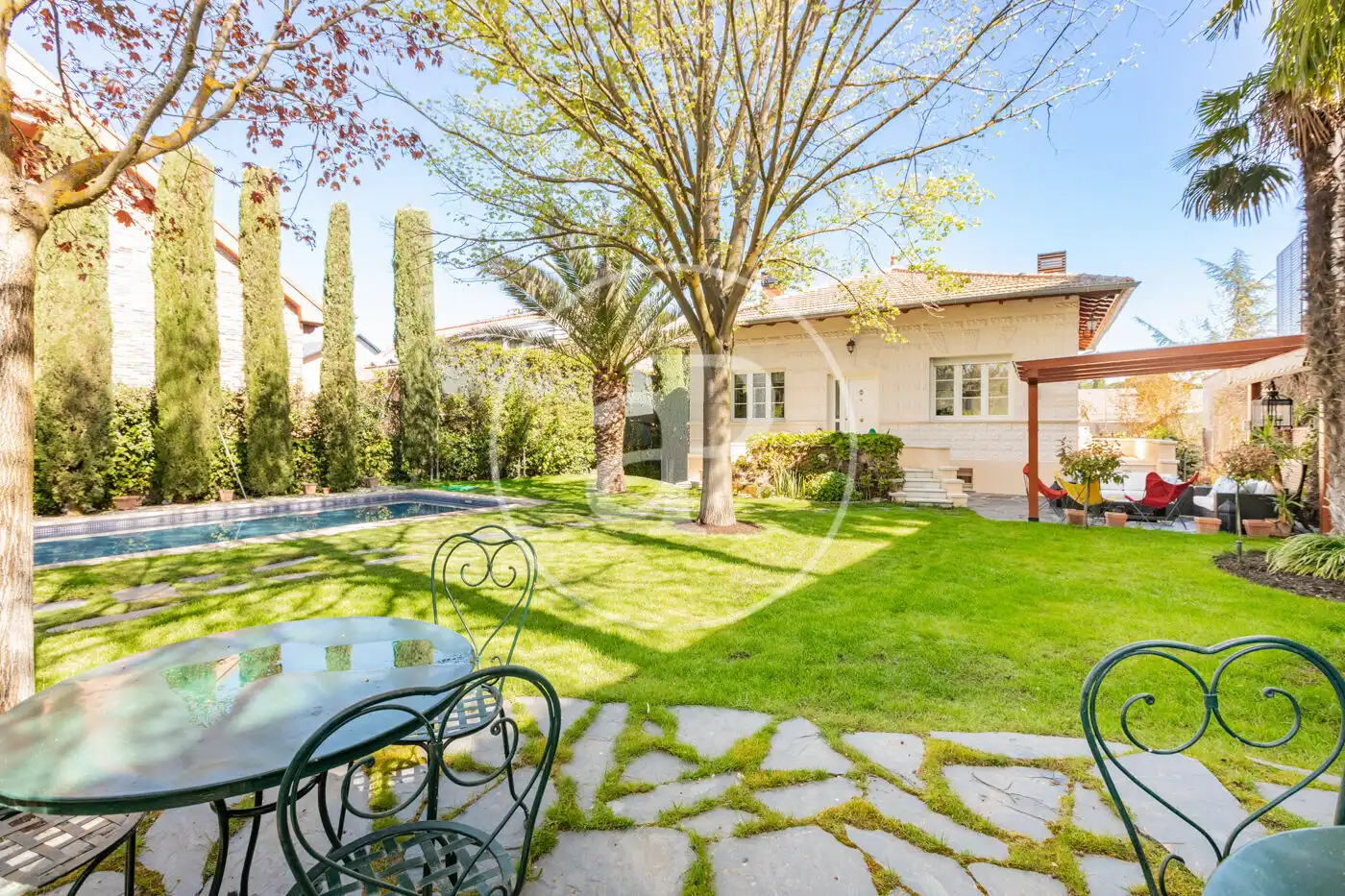 Garden of Houses for sale in Madrid  with Air Conditioner, Heating and Private garden
