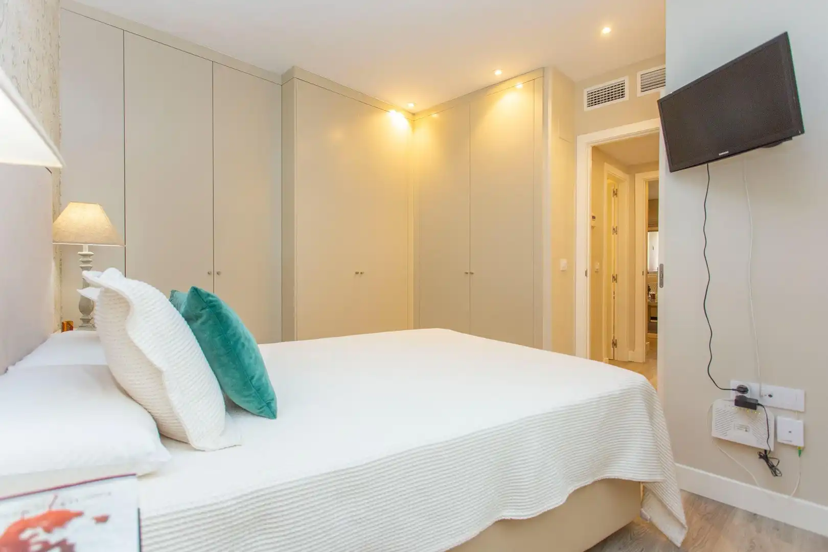 Schlafzimmer von Wohnung zum Verkauf in Jerez de la Frontera mit Klimaanlage, Heizung und Parkett