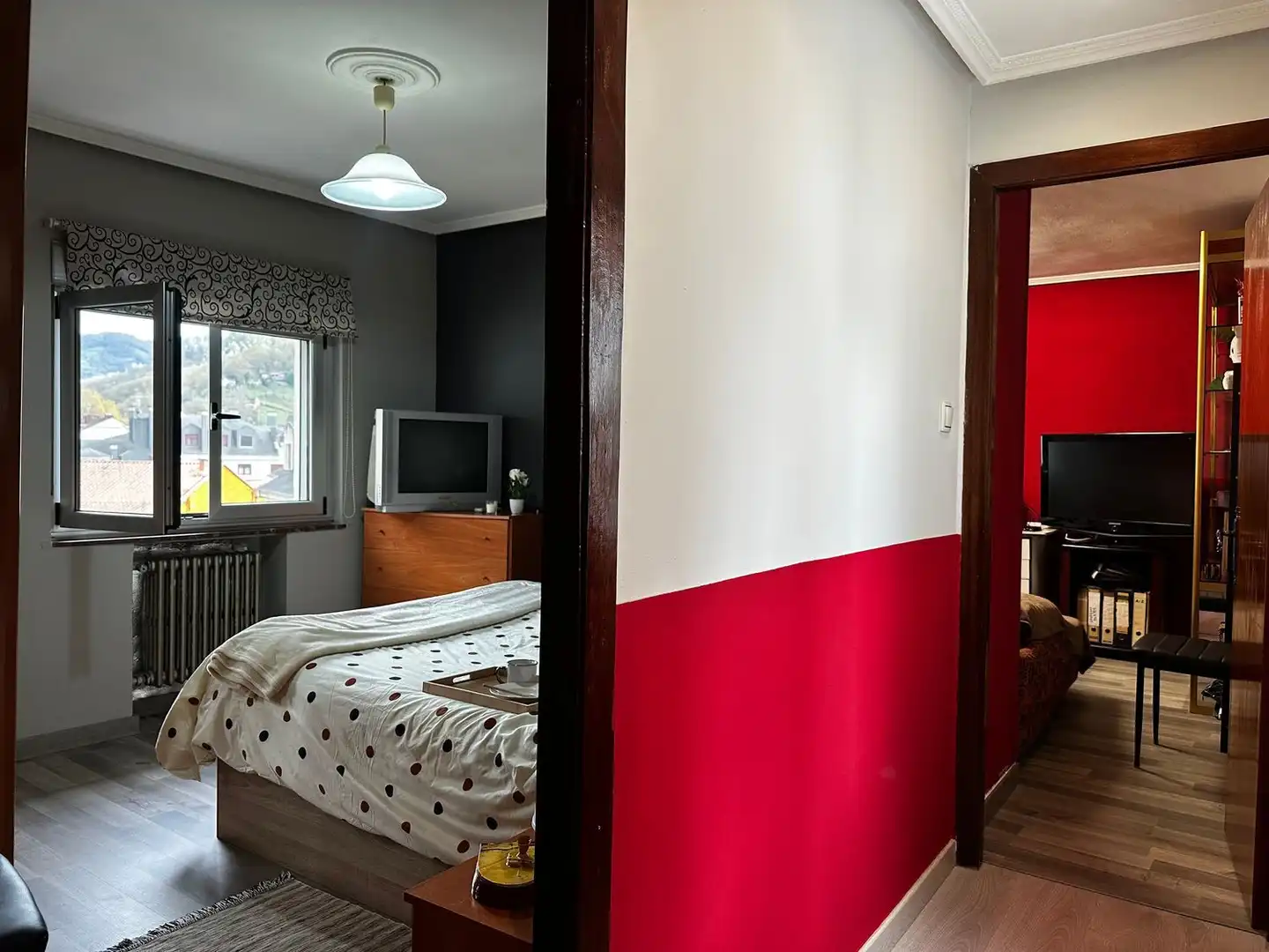 Schlafzimmer von Wohnung zum Verkauf in Mieres (Asturias) mit Heizung, Terrasse und Schwimmbad