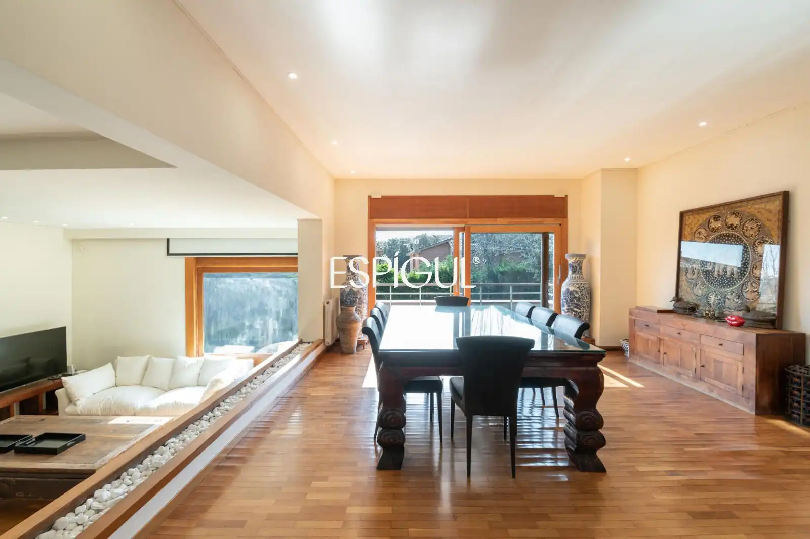 Dining room of Houses for sale in Sant Cugat del Vallès  with Air Conditioner, Heating and Private garden