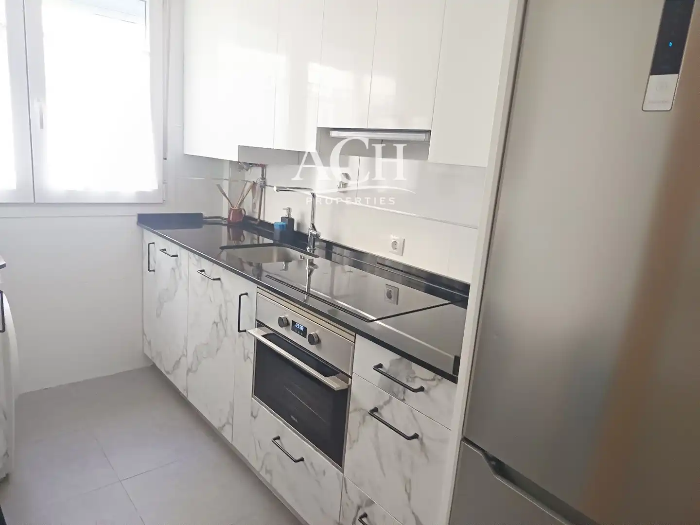 Cocina de Piso de alquiler en Getxo  con Calefacción, Terraza y Amueblado