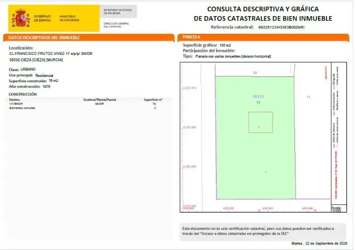 Piso en venta en Cieza, imagen 3