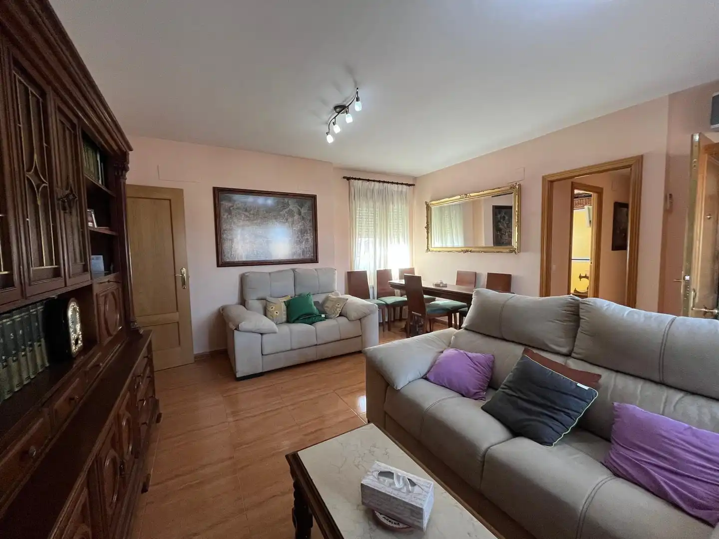 Wohnzimmer von Dachboden zum Verkauf in Villarrubia de los Ojos mit Klimaanlage, Heizung und Terrasse