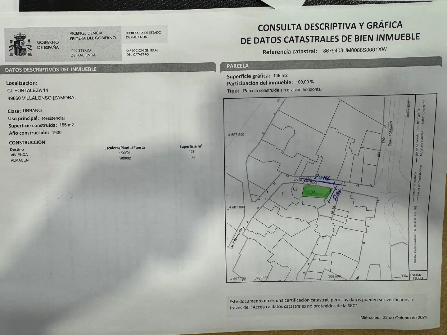 Residential for sale in Villalonso