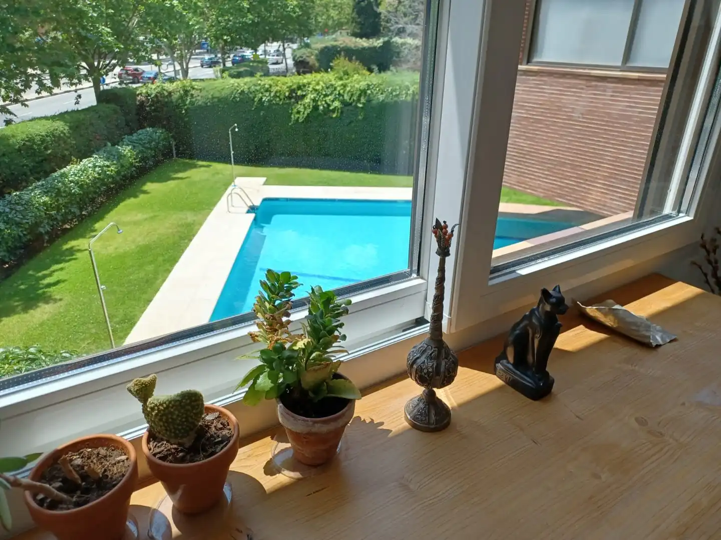 Swimming pool of Flat for rent in Madrid  with Air Conditioner, Heating and Terrace